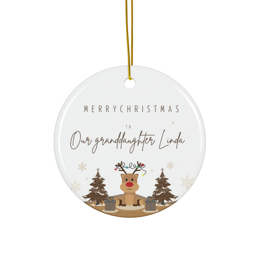 2024 Personalized Granddaughter Christmas Ornament