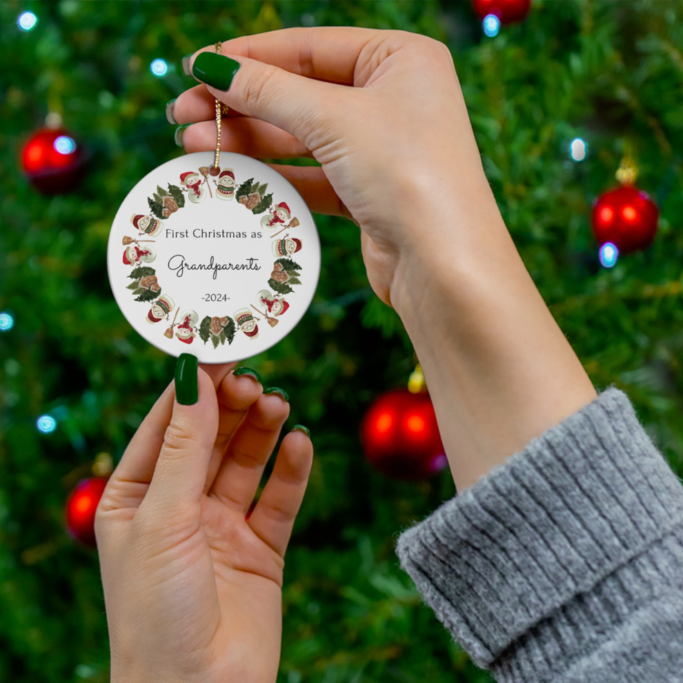 2024 Personalized Grandparent Christmas Ornament