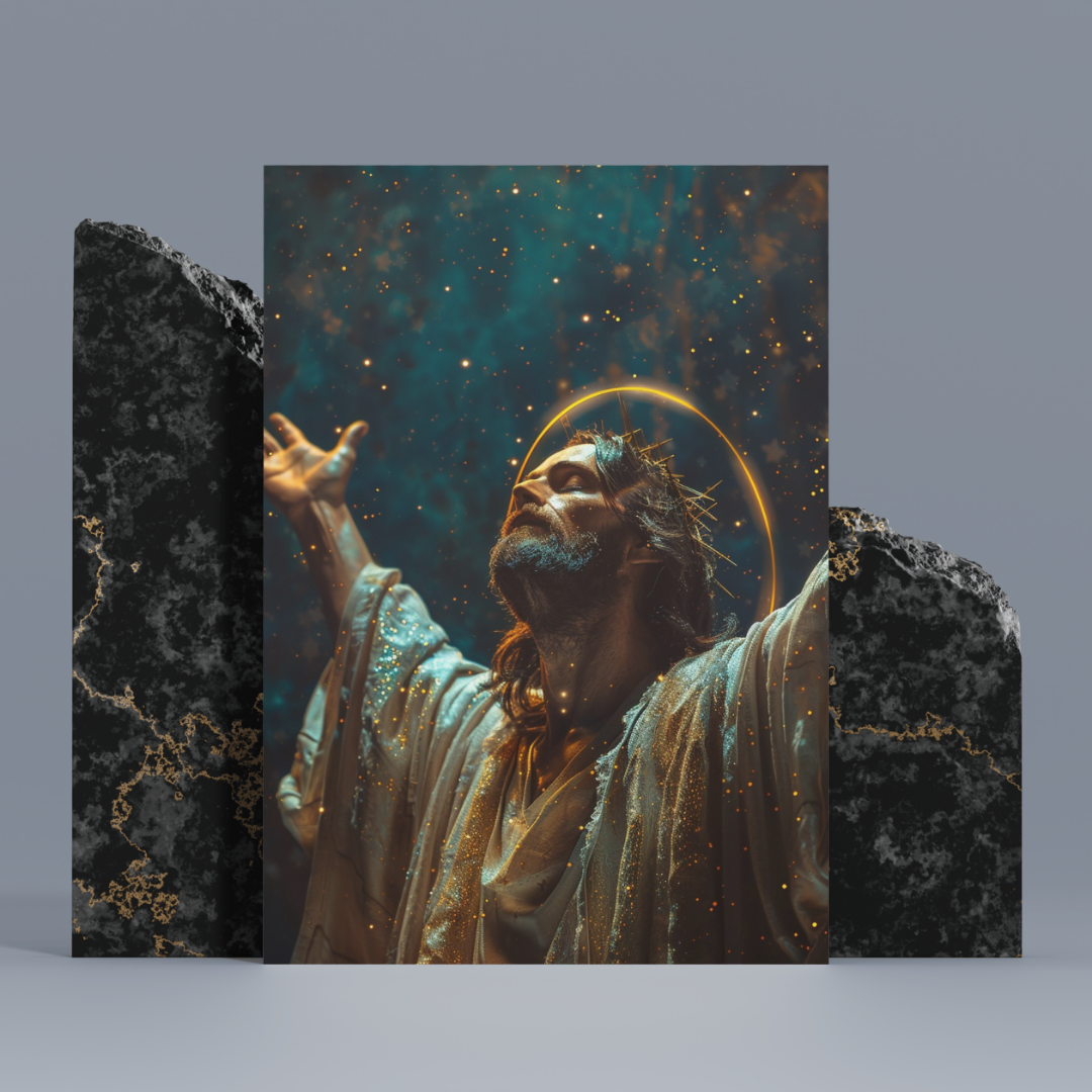 Radiance of Glory: Heavenly Ascension God Canvas