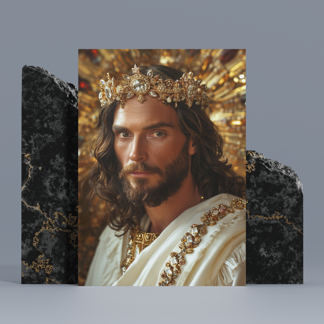 Crowned Majesty: The King of Glory God Canvas