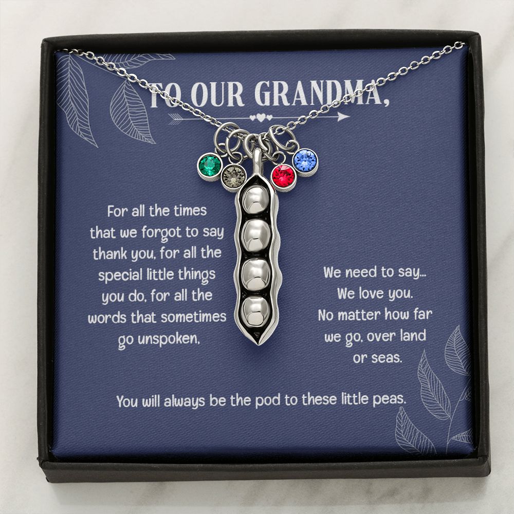 Personalized Grandma Gift Birthstone Necklace - Christmas Gifts for Grandma Necklace Grandparent Gifts Mama Nana Grandma Mother Mimi Nona Christmas Gifts