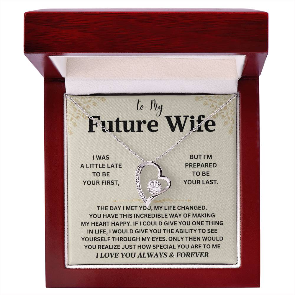 Sugar Spring - 'To My Future Wife' Necklace: Elegant Pendant Gift with Luxury Box - A Heartfelt Token for Your Soon-to-be Bride B0CN1P9B3M