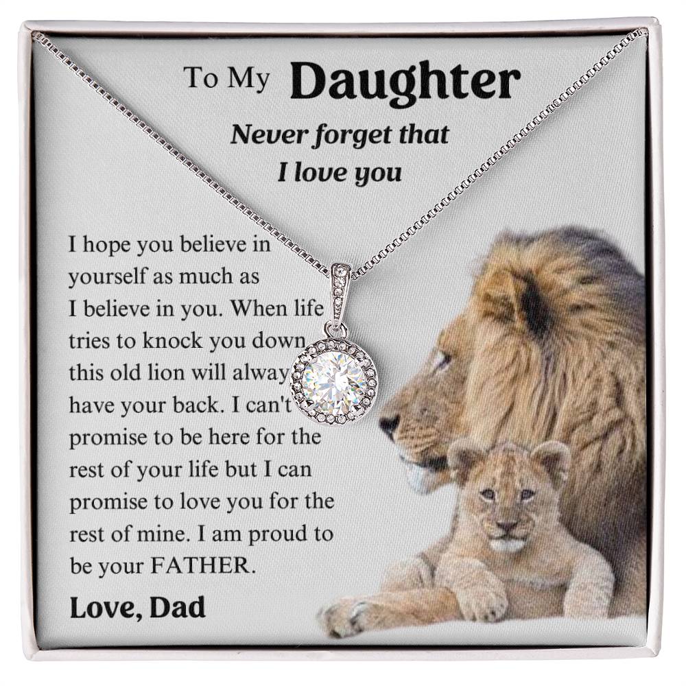 To My Daughter Necklace , Proud To Be Your Father