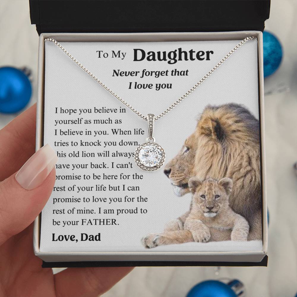 To My Daughter Necklace , Proud To Be Your Father