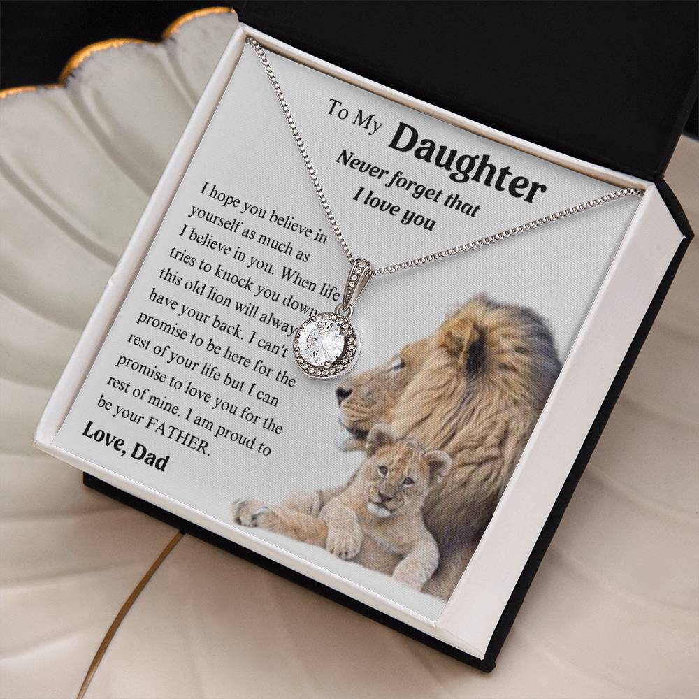 To My Daughter Necklace , Proud To Be Your Father