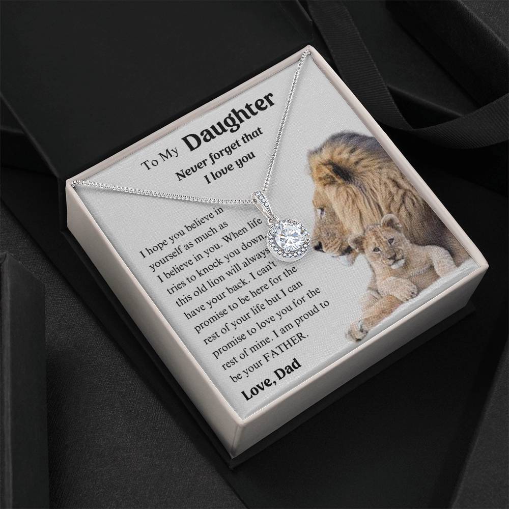 To My Daughter Necklace , Proud To Be Your Father