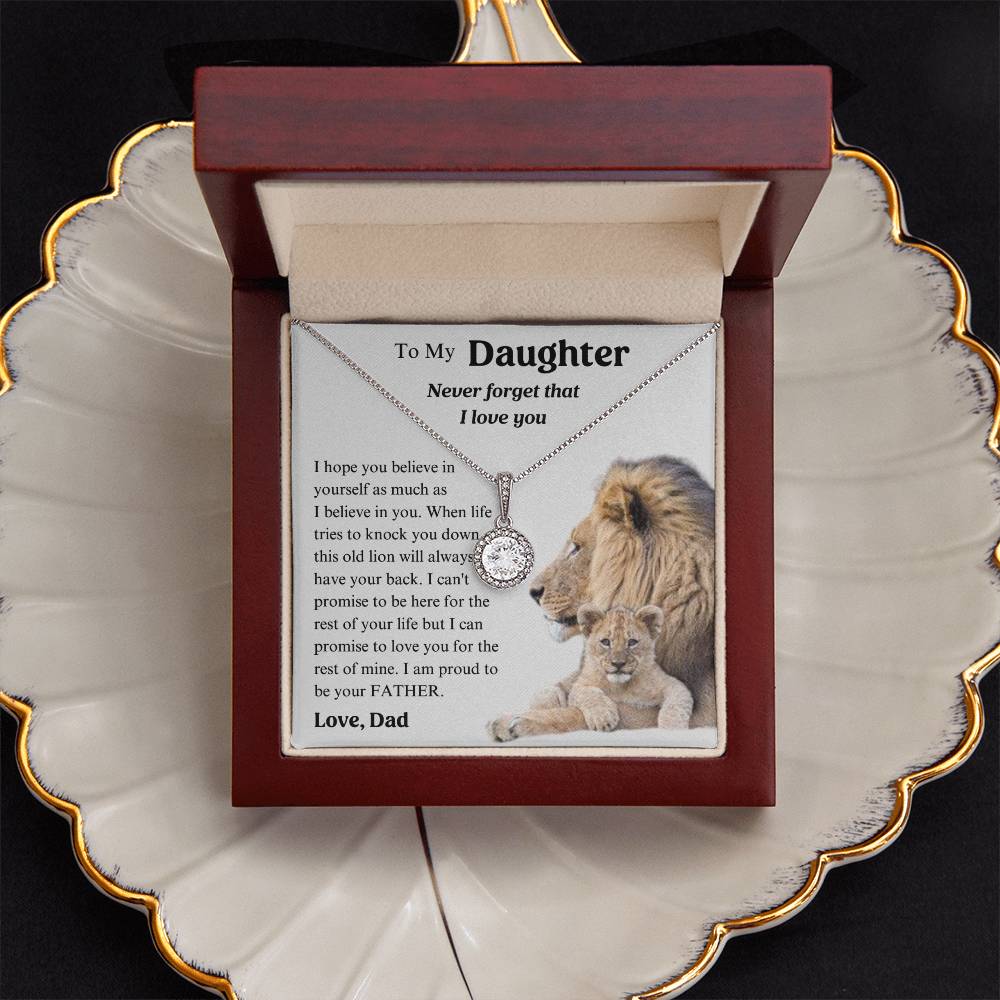 To My Daughter Necklace , Proud To Be Your Father