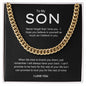 To My Son - "Never forget" chain