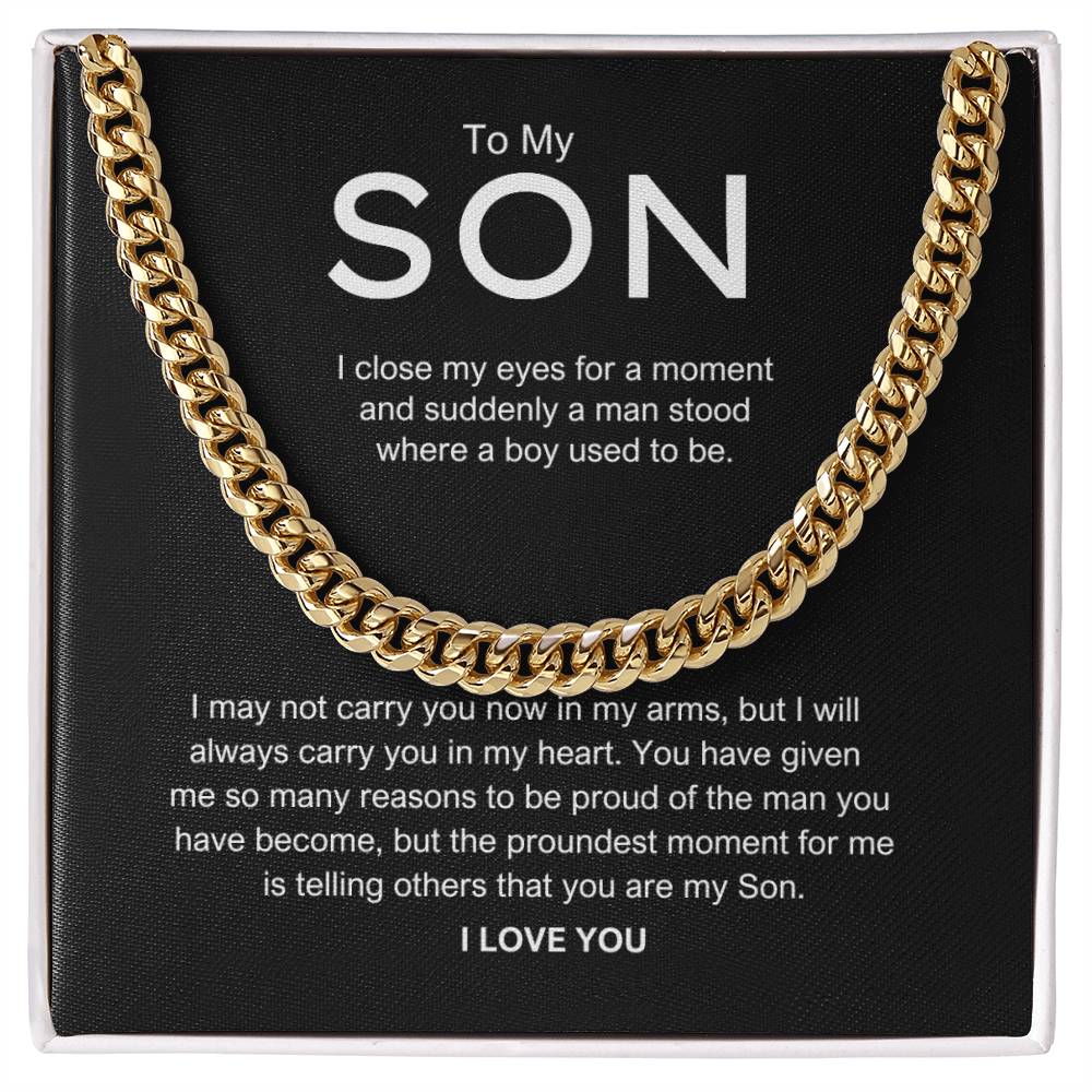 To My Son - " I close my eyes" chain