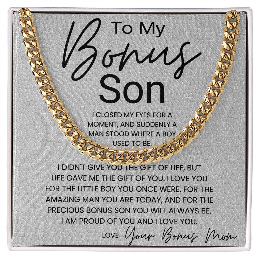 To My Bonus Son Gift From Mom B0BX4C9YRS