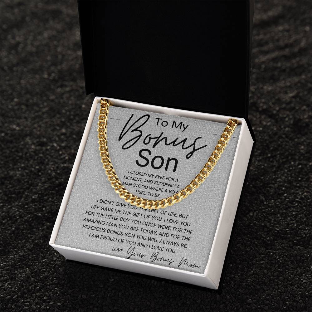 To My Bonus Son Gift From Mom B0BX4C9YRS