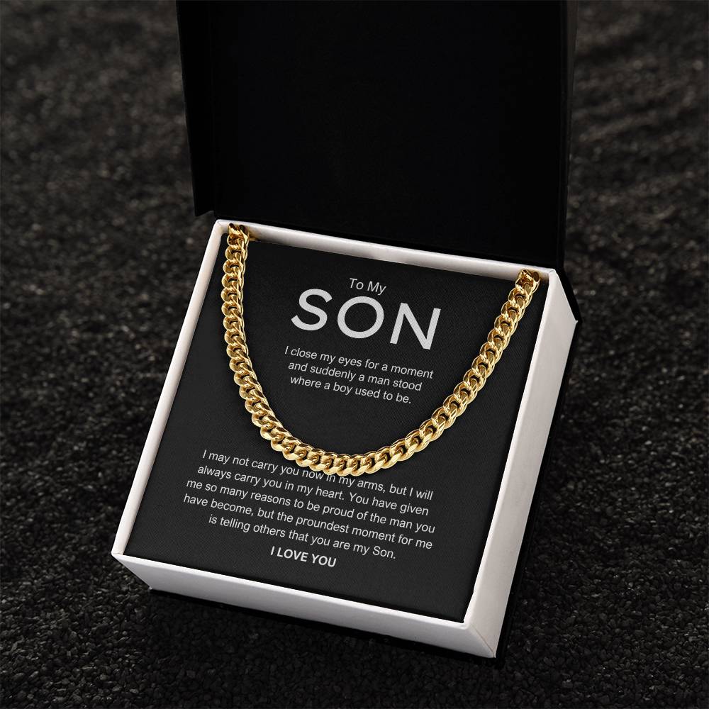 To My Son - " I close my eyes" chain