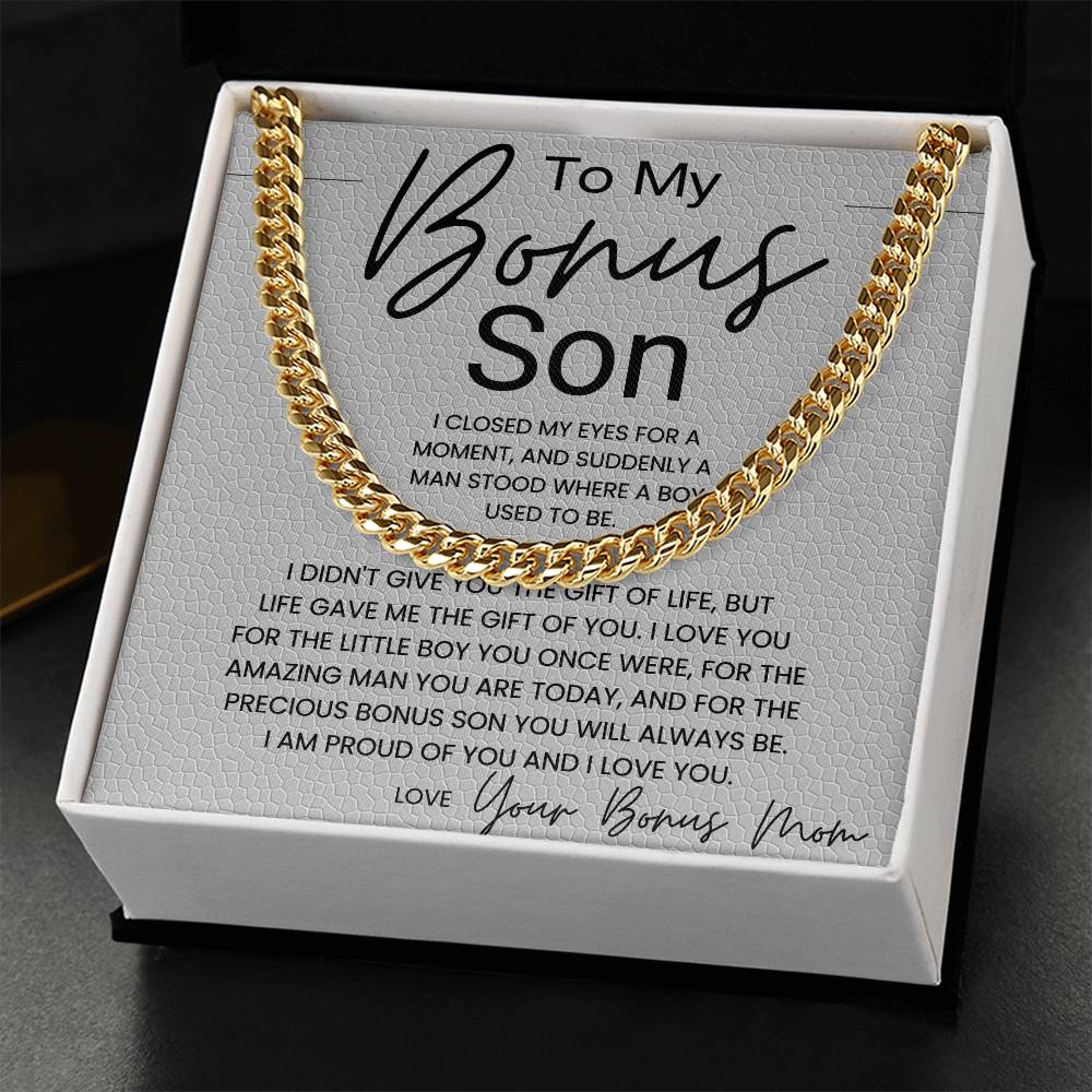 To My Bonus Son Gift From Mom B0BX4C9YRS