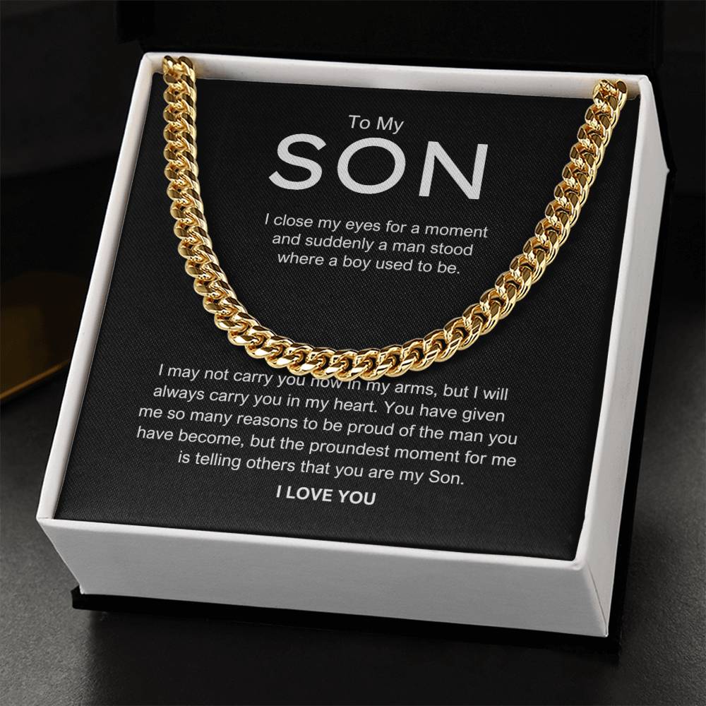 To My Son - " I close my eyes" chain