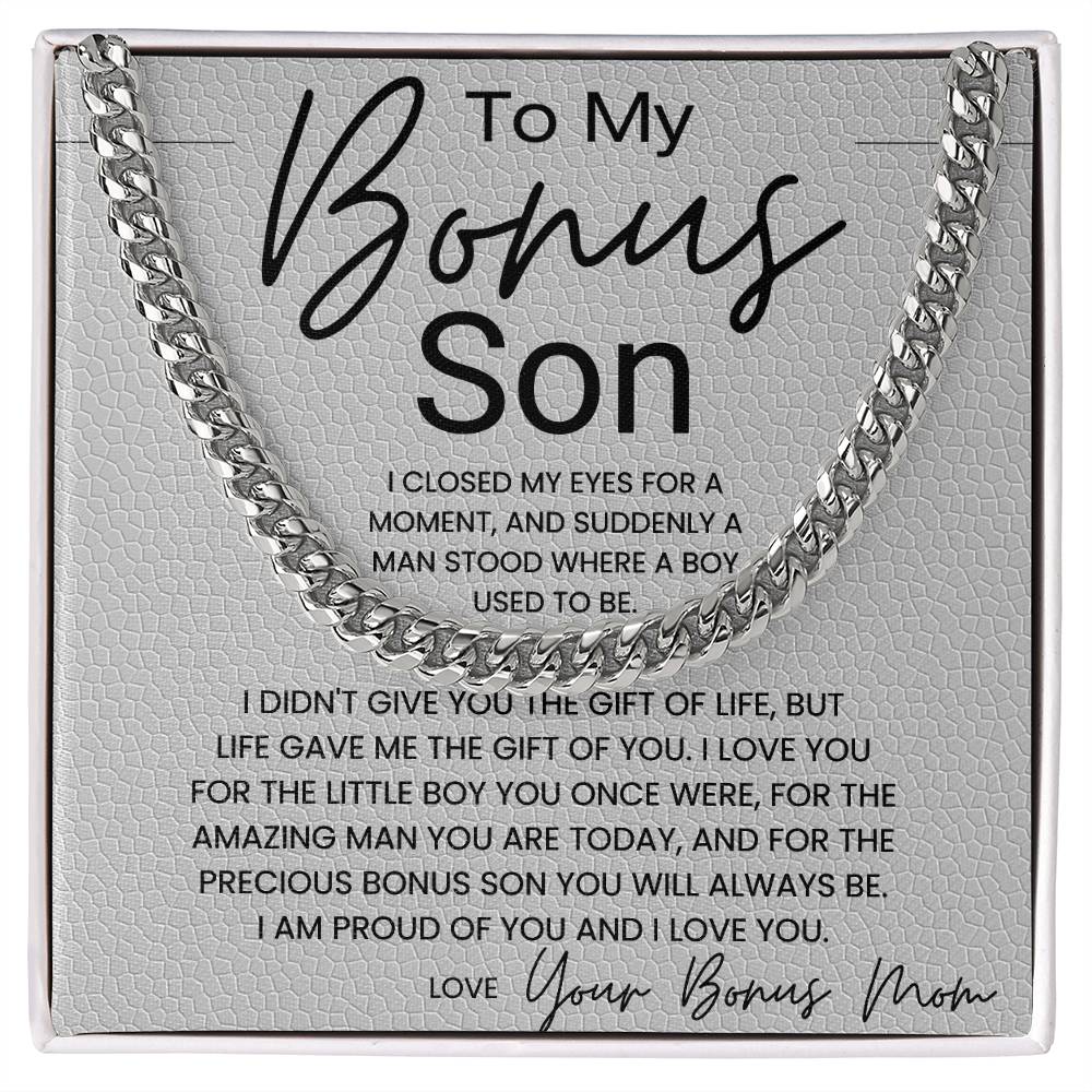 To My Bonus Son Gift From Mom B0BX4C9YRS