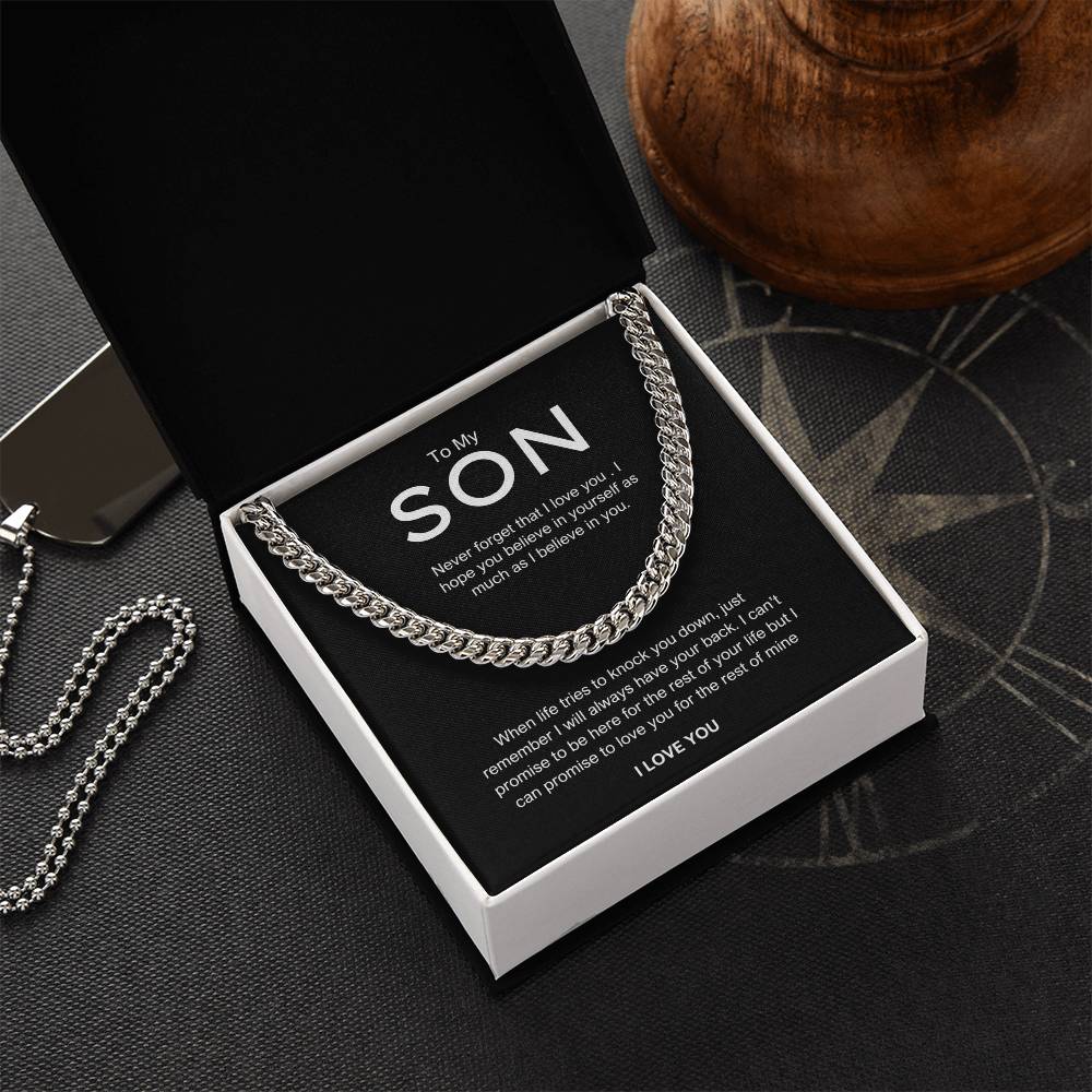 To My Son - "Never forget" chain