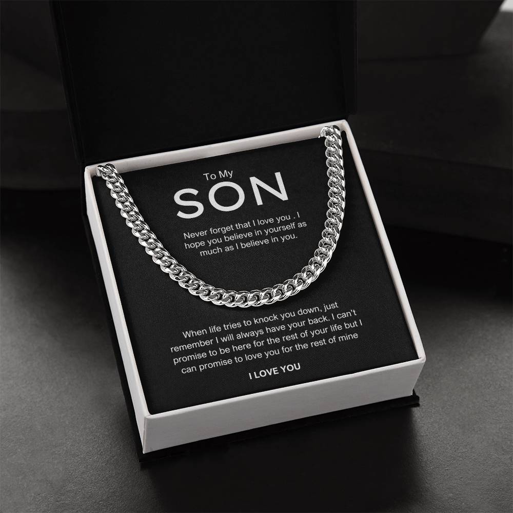 To My Son - "Never forget" chain