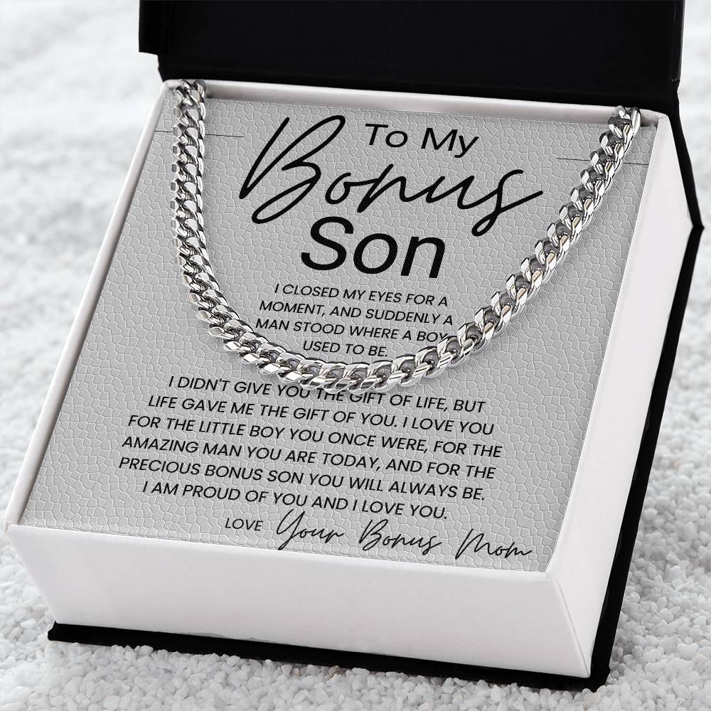 To My Bonus Son Gift From Mom B0BX4C9YRS