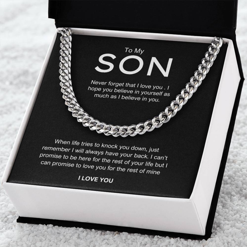 To My Son - "Never forget" chain