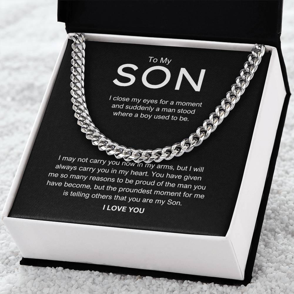 To My Son - " I close my eyes" chain