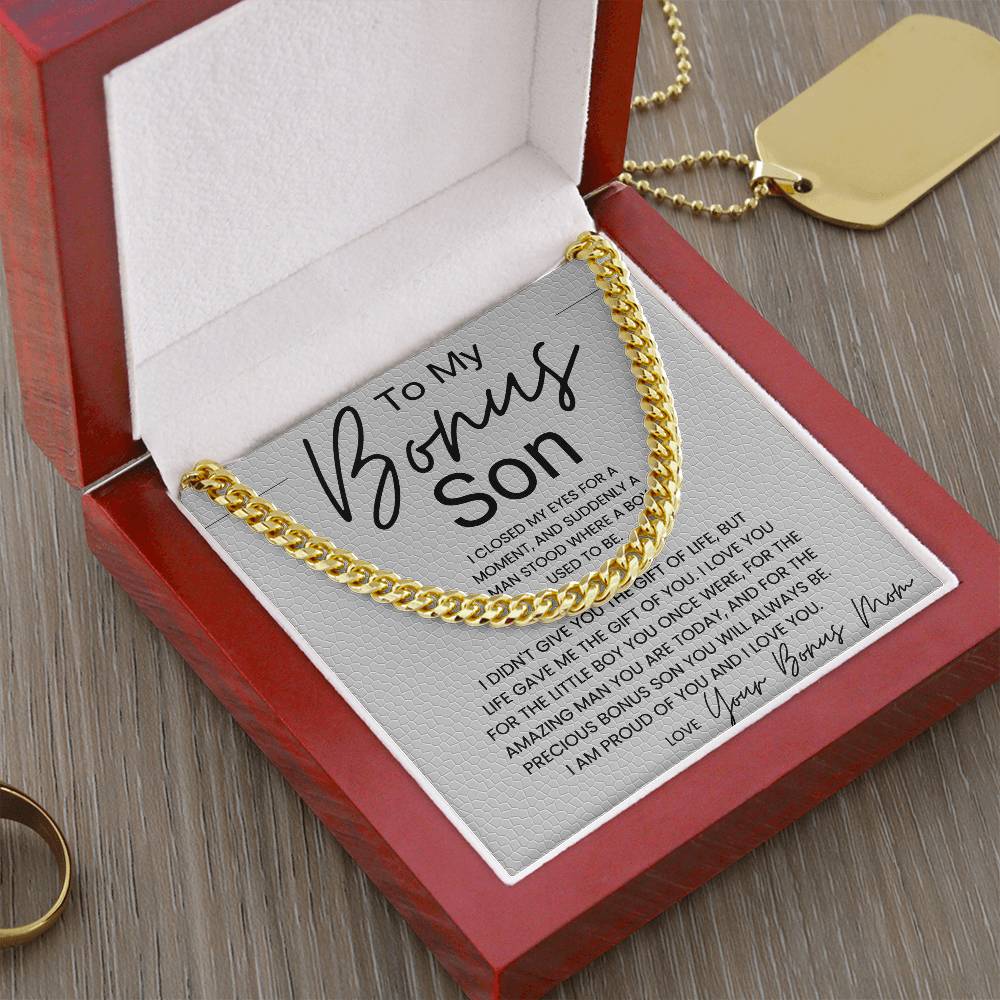 To My Bonus Son Gift From Mom B0BX4C9YRS