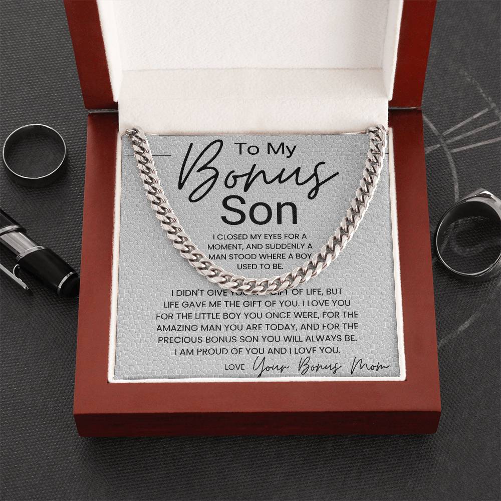 To My Bonus Son Gift From Mom B0BX4C9YRS