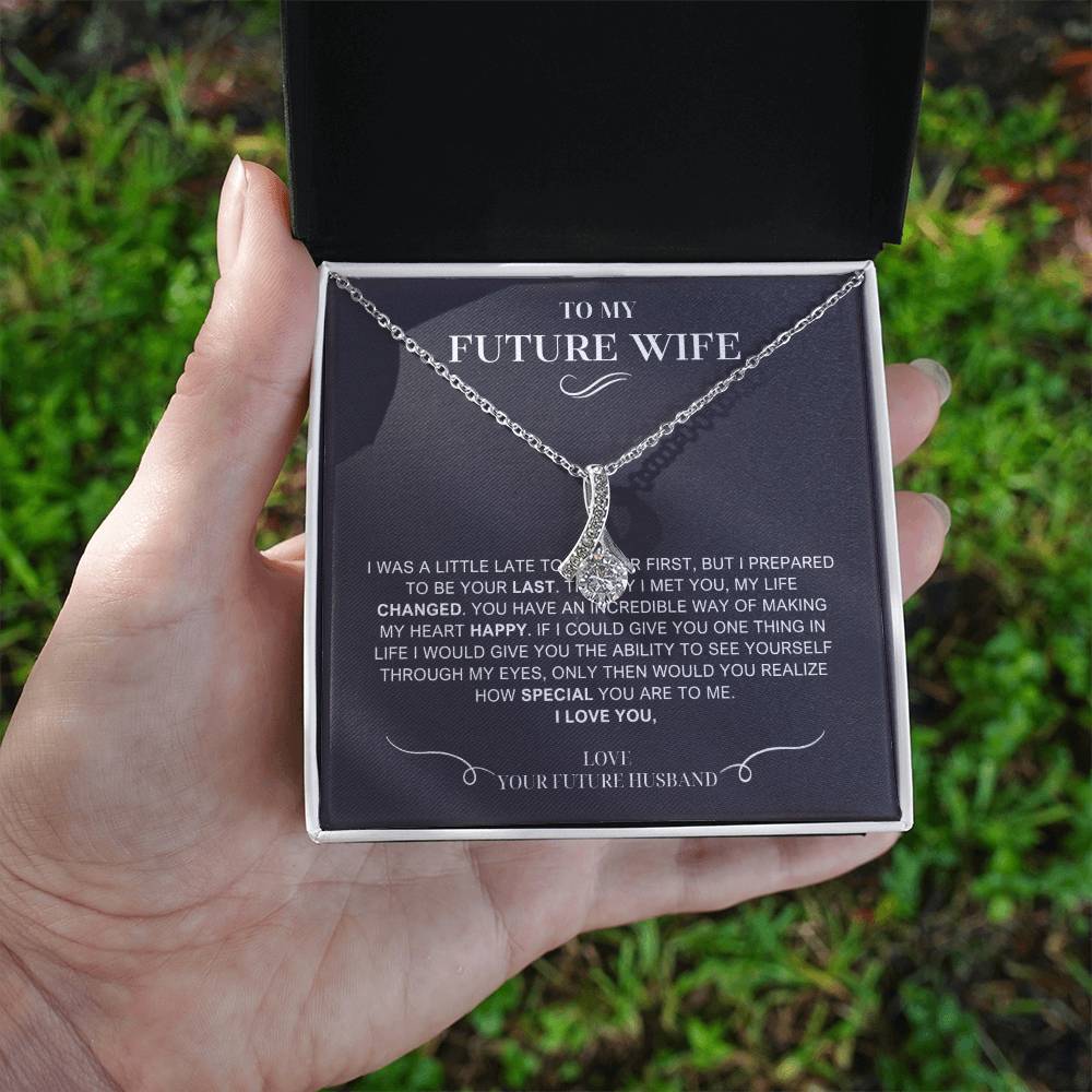 To My Future Wife Necklace, Engagement Gift For Future Wife