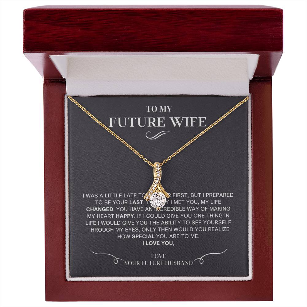 To My Future Wife Necklace, Engagement Gift For Future Wife