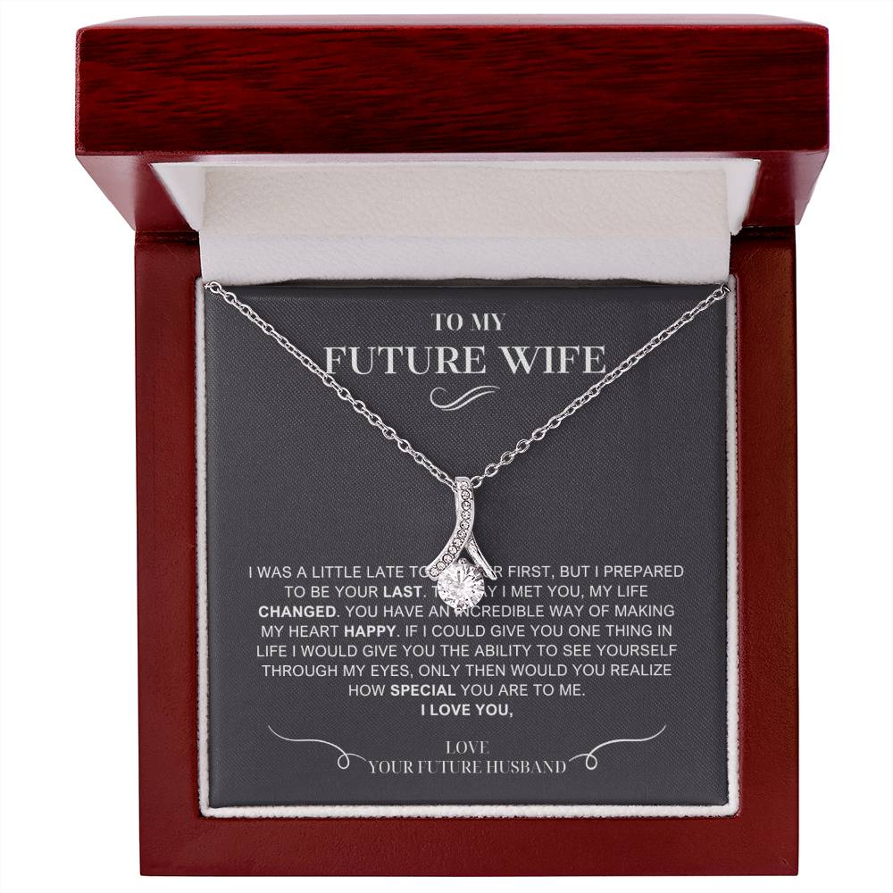 To My Future Wife Necklace, Engagement Gift For Future Wife