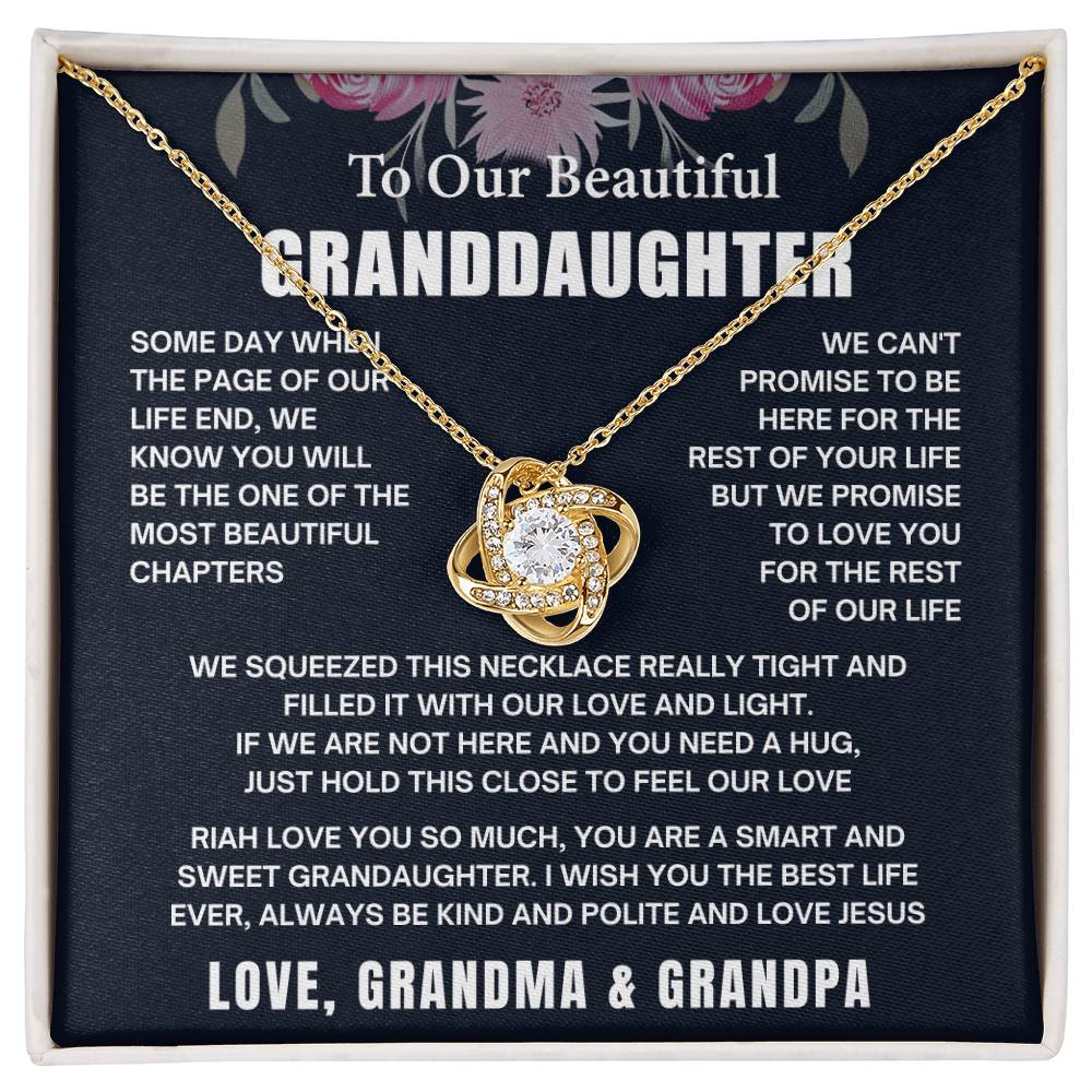 To My Granddaughter Necklace, Riah wright