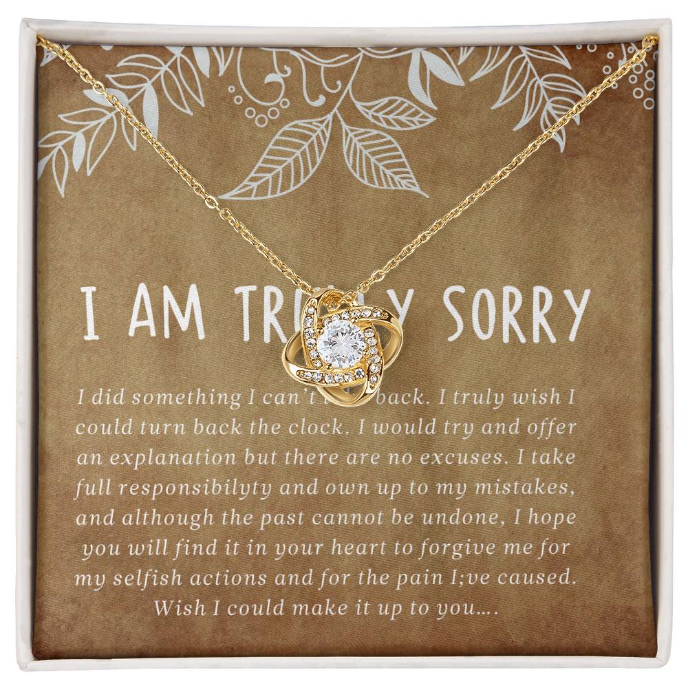 I'm Sorry Gift, Apology Necklace For Wife Girlfriend, Shannon
