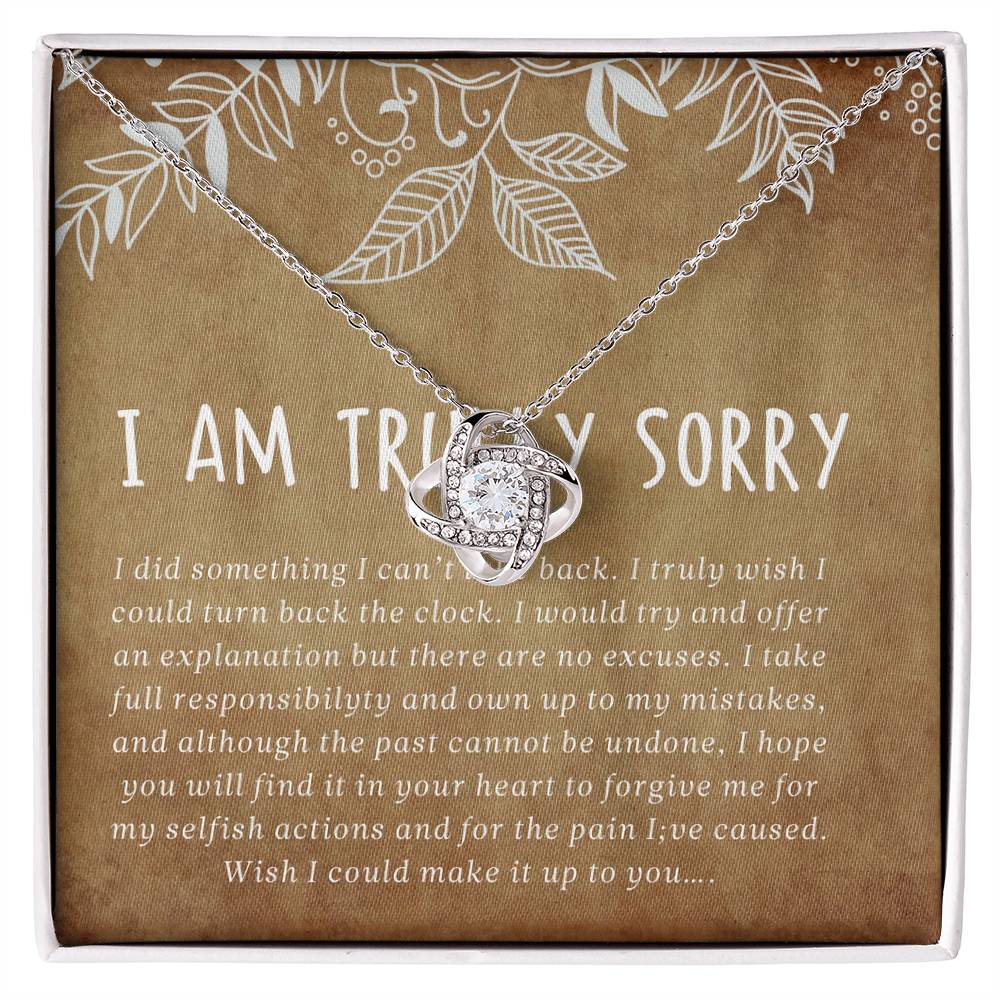 I'm Sorry Gift, Apology Necklace For Wife Girlfriend, Shannon