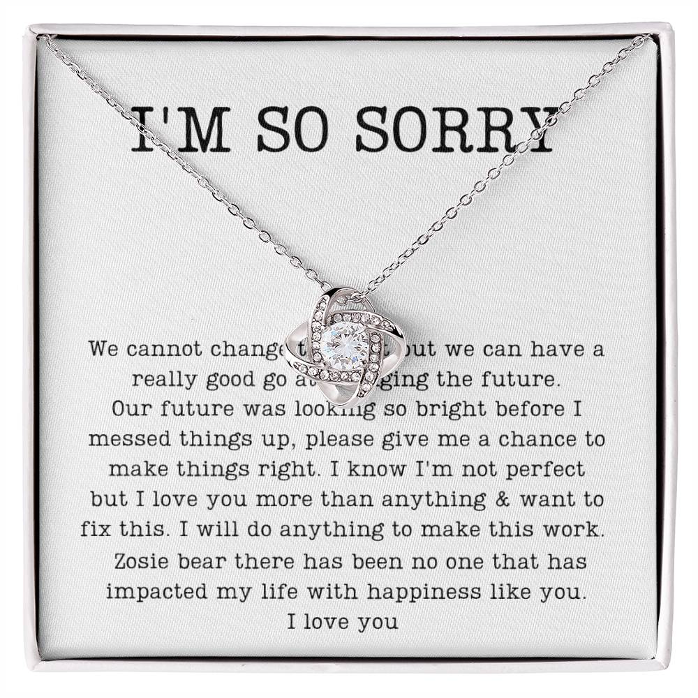 Apology Necklace For Her, Zosie Mae Javier