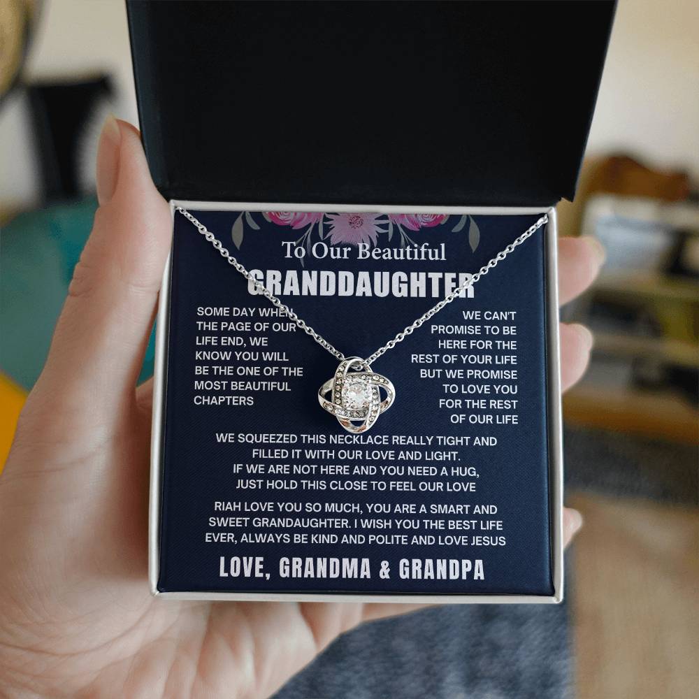 To My Granddaughter Necklace, Riah wright