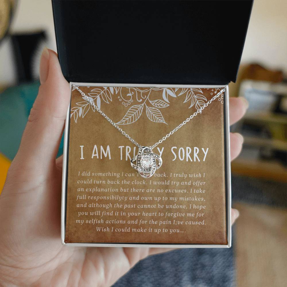 I'm Sorry Gift, Apology Necklace For Wife Girlfriend, Shannon