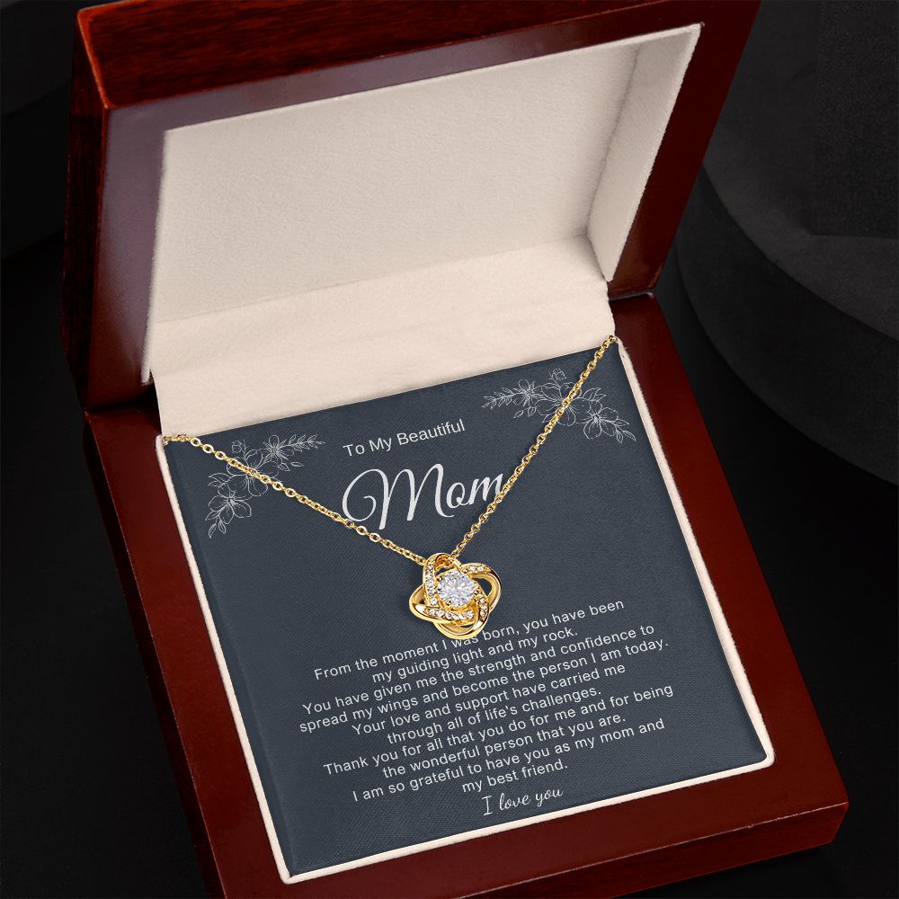 To My Beautiful Mom Necklace Gift for Mothers Day B0BY8Q7WC6