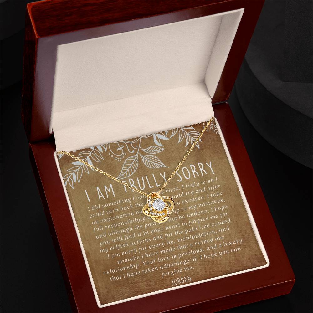 I'm Sorry Gift, Apology Necklace For Wife Girlfriend Jordan Heaps
