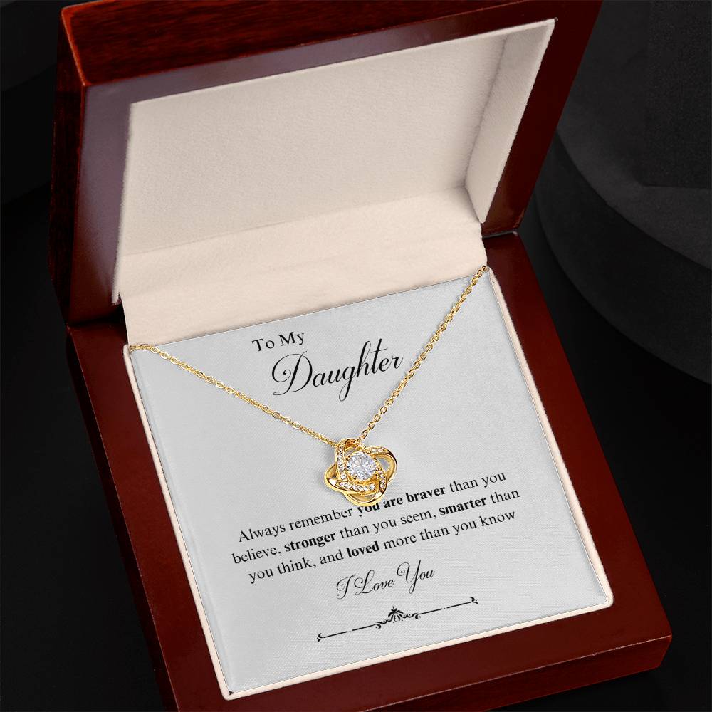 To My Daughter Necklace - Always remember