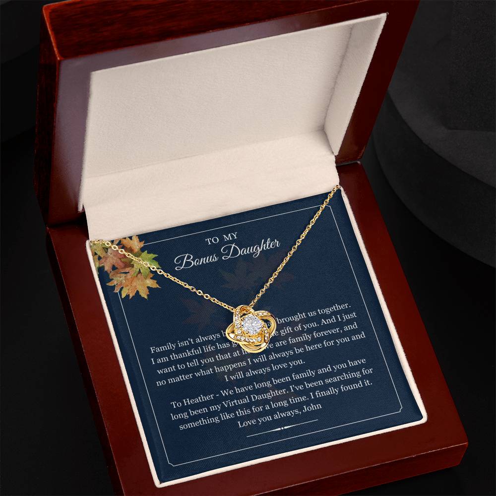 To My Bonus Daughter Necklace Heather Jayne-Richardson