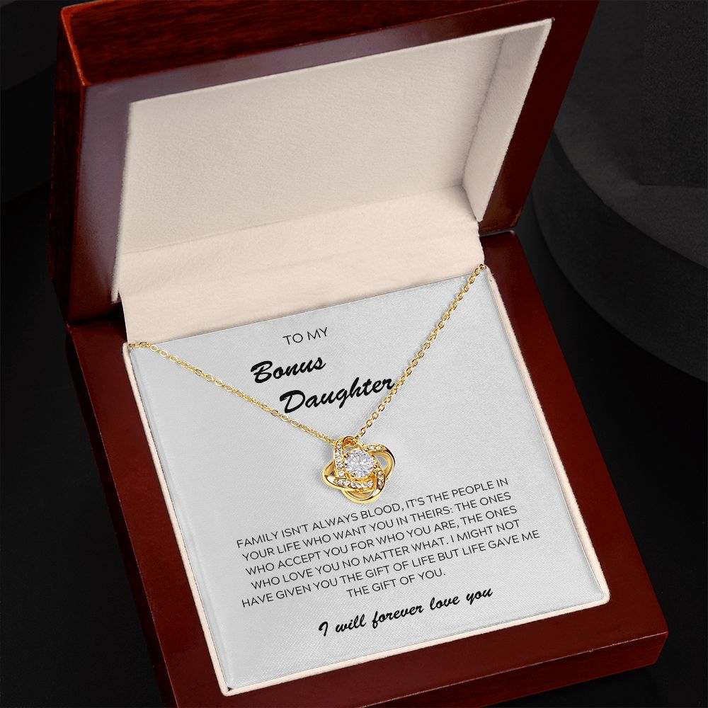 To My Bonus Daughter Necklace, Bonus Daughter Gift B0BLP6T1DV