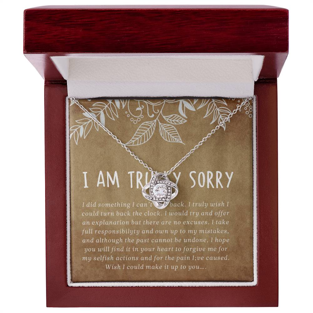I'm Sorry Gift, Apology Necklace For Wife Girlfriend, Shannon