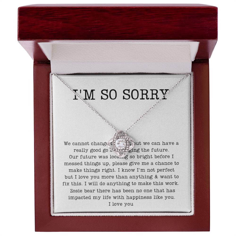 Apology Necklace For Her, Zosie Mae Javier