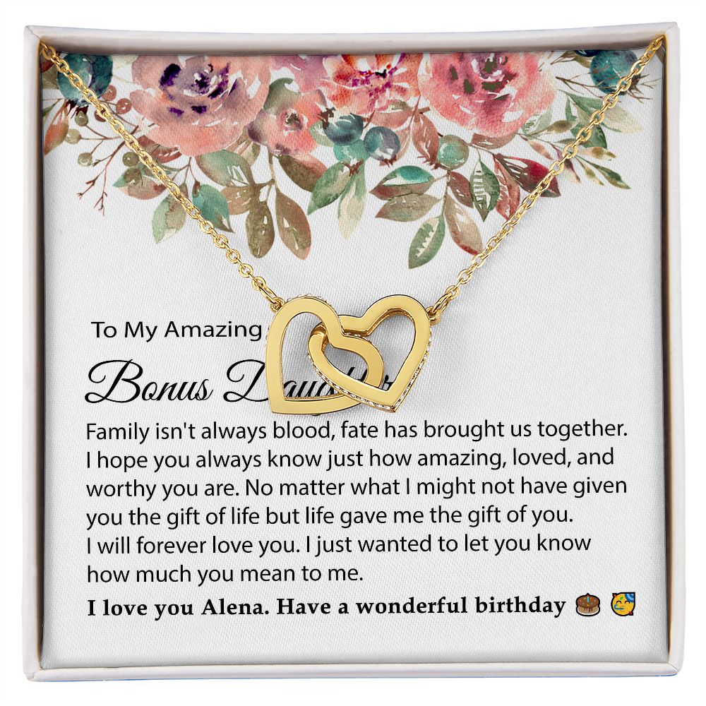 To My Bonus Daughter Necklace Alena Plunkett