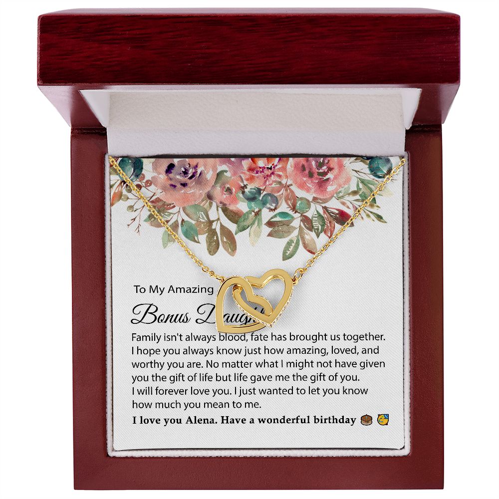 To My Bonus Daughter Necklace Alena Plunkett