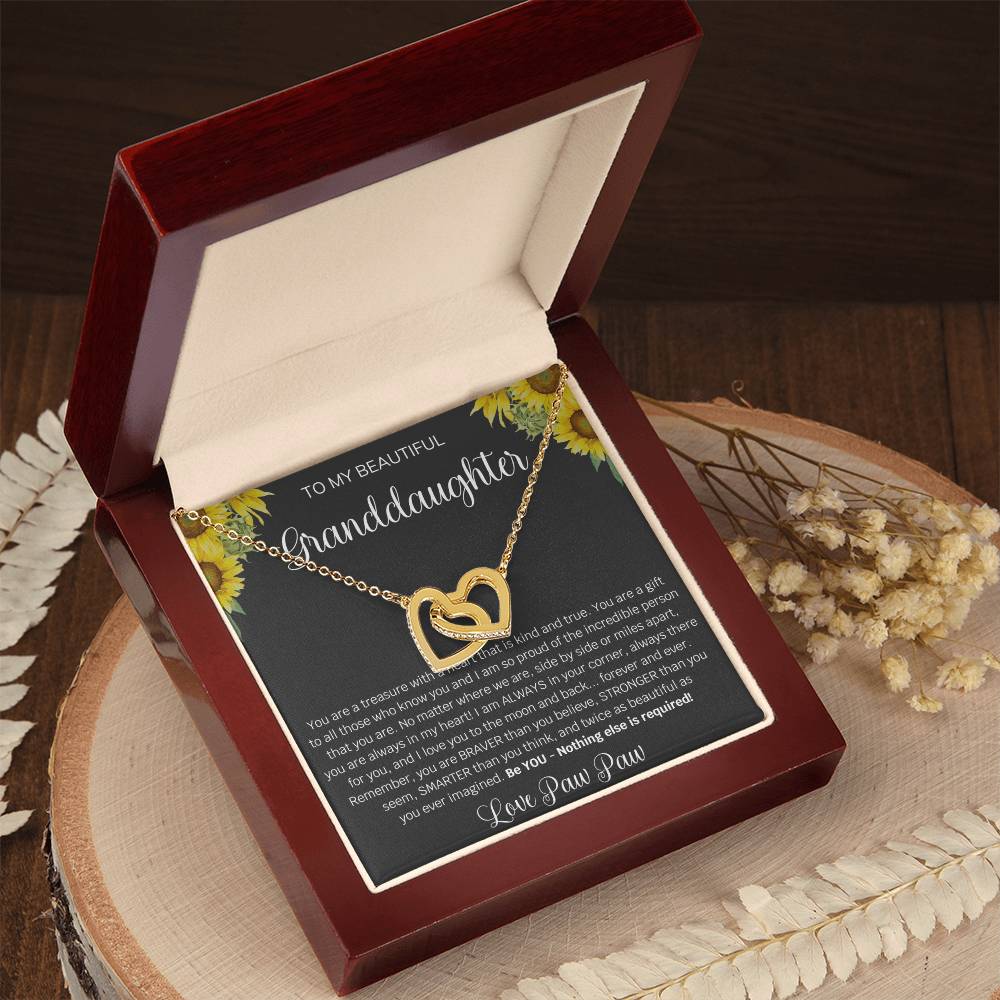To My Beautiful Granddaughter Necklace, B0BLTZVVCZ