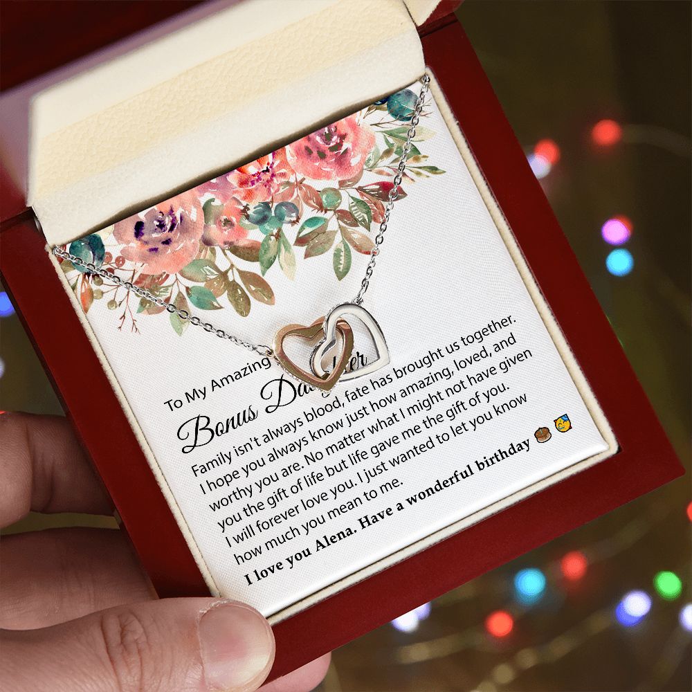 To My Bonus Daughter Necklace Alena Plunkett