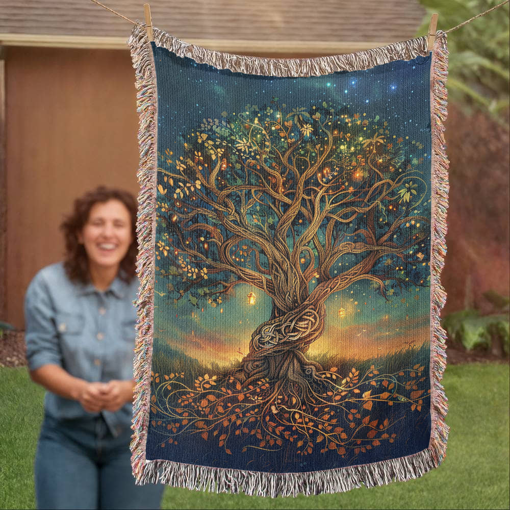 Tree of Life Woven Blanket- SO
