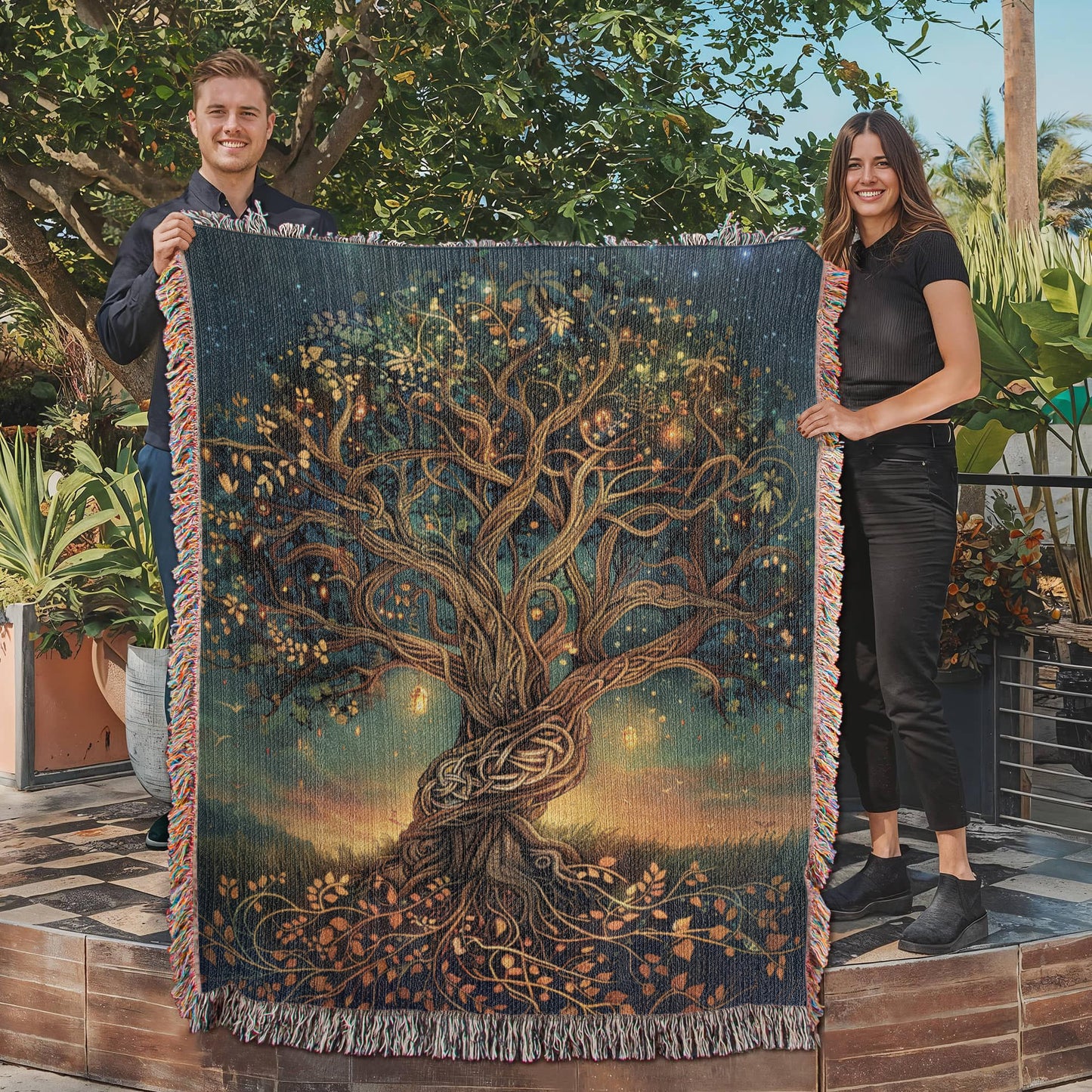 Tree of Life Woven Blanket- SO