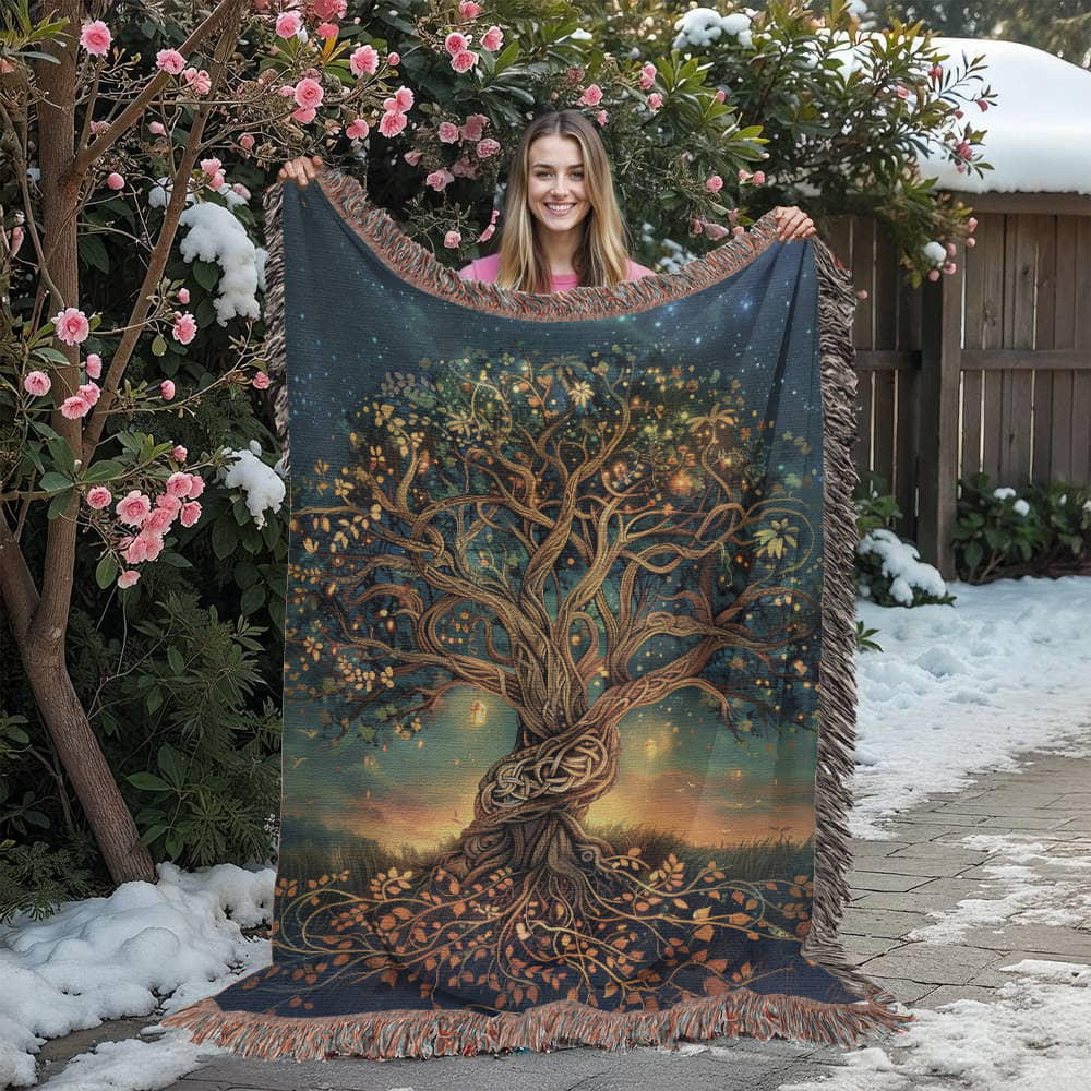 Tree of Life Woven Blanket- SO