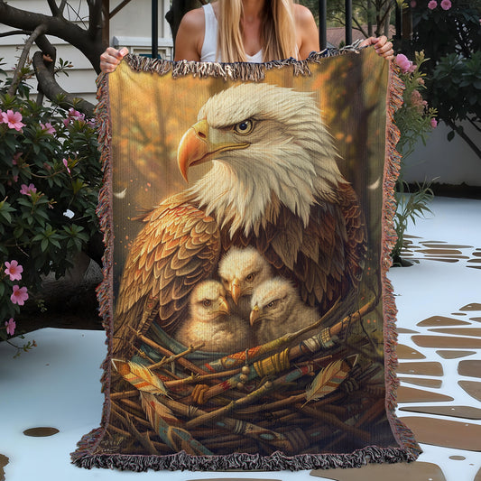 Mother Eagle’s Nest Woven Blanket